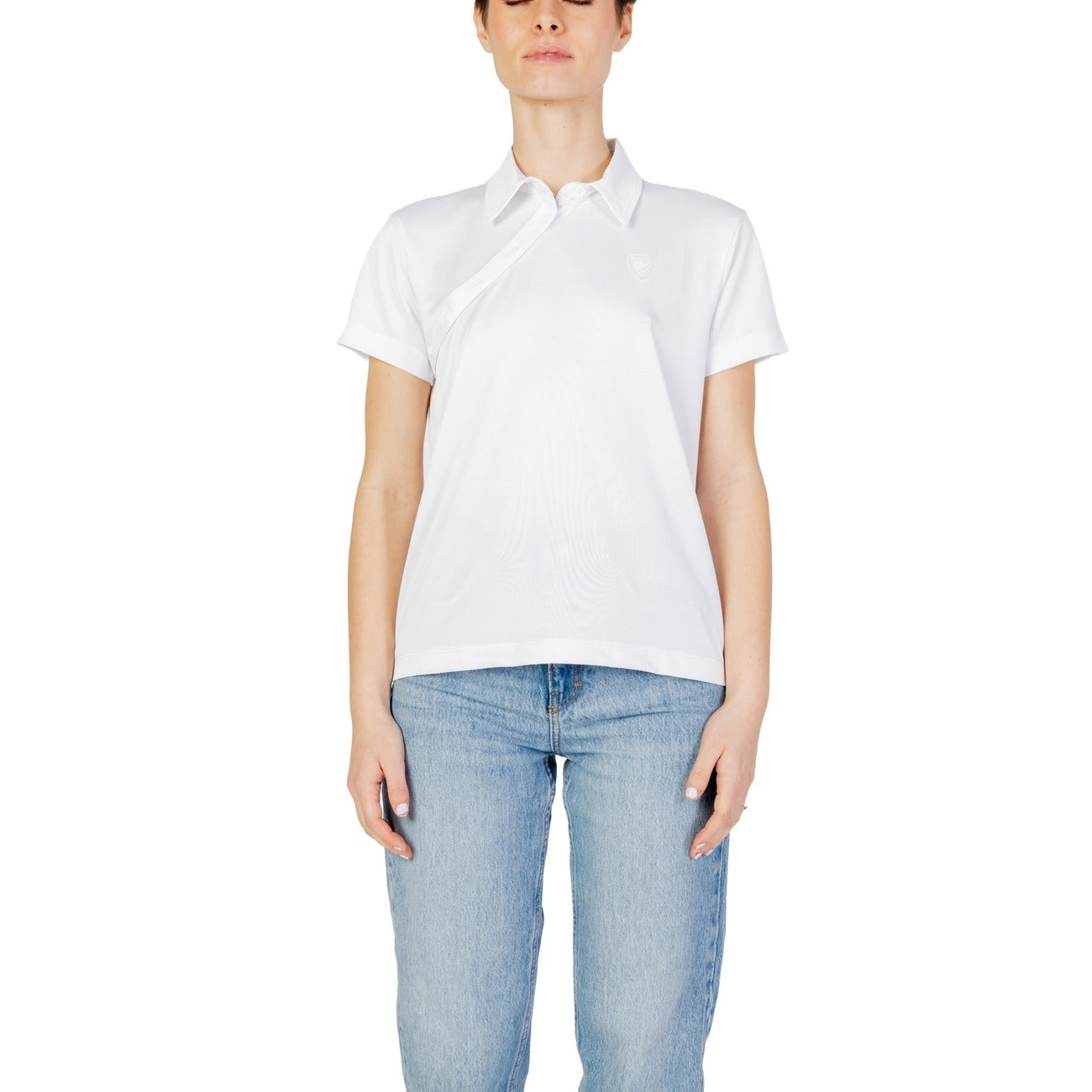 Blauer Polo Donna
